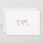Aangepaste Bestemming Wereldkaart Trouwkaart Save Kaart (Achterkant)