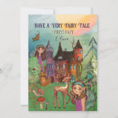 Aangepaste Betoverde Bos Sprookje Verjaardag Kaart (Voorkant)