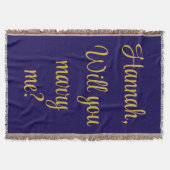 Aangepaste betrokkenheid Gepersonaliseerd Wil je m Deken (Voorkant)