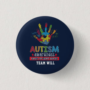 Aangepaste bewustwording autisme Educate Advocate Ronde Button 3,2 Cm