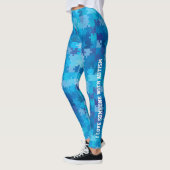Aangepaste bewustwording van autisme leggings (Links)