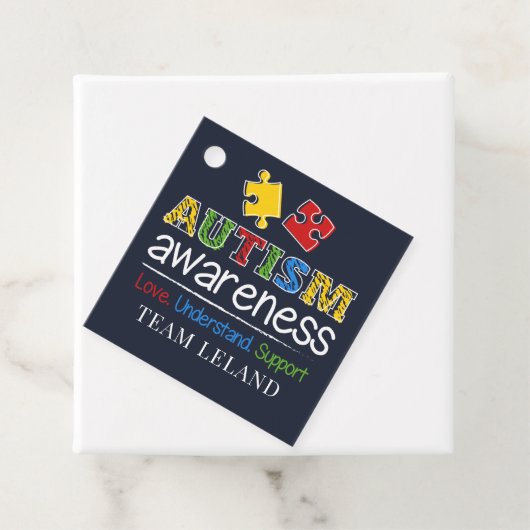 Aangepaste bewustwording van autisme Liefde begrij Bedankjes Labels (In situ)