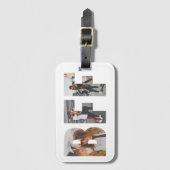 Aangepaste BFF Fotocollage Beste Vrienden Vriendsc Bagagelabel (Voorkant (verticaal))