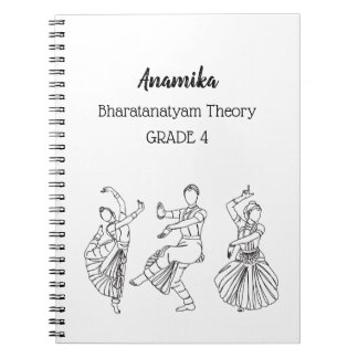 Aangepaste bharatanatyam dans theorie Spiraal Note Notitieboek