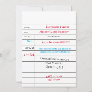 Aangepaste Bibliotheek Afrekenen Kaart Verjaardags