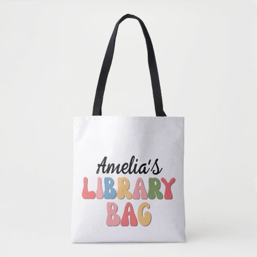 Aangepaste bibliotheek draagtas (Voorkant)