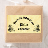 Aangepaste "Bibliotheek van"  boek Art Labels (Insitu)