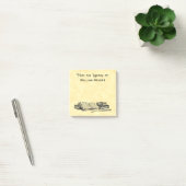 Aangepaste bibliotheek van boeken en schrijfquill post-it® notes (Kantoor)