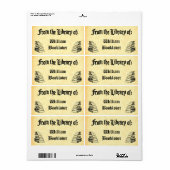 Aangepaste "Bibliotheek van" Bookplate Labels (Full Sheet)