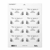 Aangepaste 'Bibliotheek van' kunstlabels Etiket (Full Sheet)