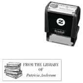  aangepaste bibliotheekboeken  zelfinktende stempel (In situ)