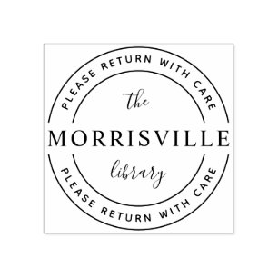 Aangepaste bibliotheeknaam Wooden Ga terug met de  Rubberstempel