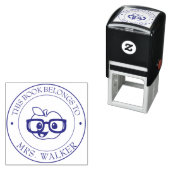 Aangepaste bibliotheekstempel - Ex libris - Bladpl Zelfinktende Stempel (In situ)