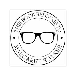 Aangepaste bibliotheekstempel - Ex libris - Bladpl Zelfinktende Stempel