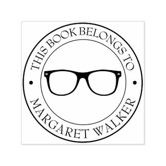 Aangepaste bibliotheekstempel - Ex libris - Bladpl Zelfinktende Stempel