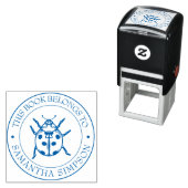 Aangepaste bibliotheekstempel - Ex libris - Bladpl Zelfinktende Stempel (In situ)