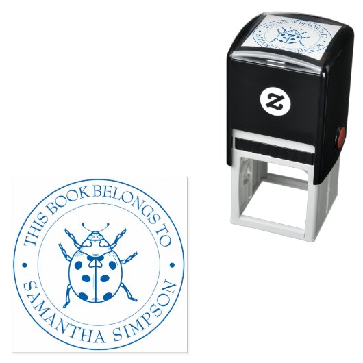 Aangepaste bibliotheekstempel - Ex libris - Bladpl Zelfinktende Stempel (In situ)