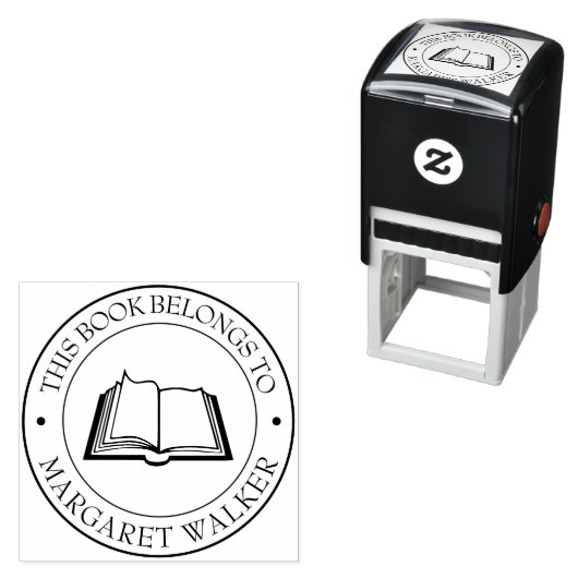 Aangepaste bibliotheekstempel - Ex libris - Bladpl Zelfinktende Stempel (In situ)