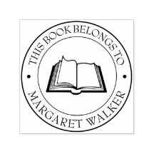 Aangepaste bibliotheekstempel - Ex libris - Bladpl