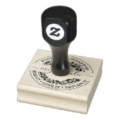 Aangepaste bibliotheekstempel met bewijs rubberstempel (Stempel)