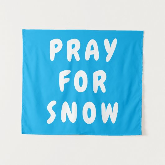 Aangepaste Bidden voor Sneeuwbanner Gepersonalisee Wandkleed (Voorkant (horizontaal))