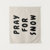 Aangepaste Bidden voor Sneeuwbanner Gepersonalisee Wandkleed (Voorkant)