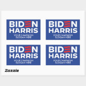 Aangepaste Biden Harris-campagneslogan Rechthoekige Sticker (Vel)