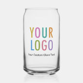 Aangepaste bierblikjes glas met Logo Promotional (Voorkant)