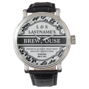 Aangepaste bierbrouwerij horloge