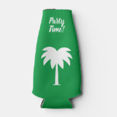Aangepaste bierflessenkoeler met palmboom flesjeskoeler (Voorkant)