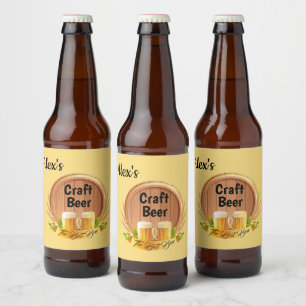 Aangepaste bierlabelset bier etiket