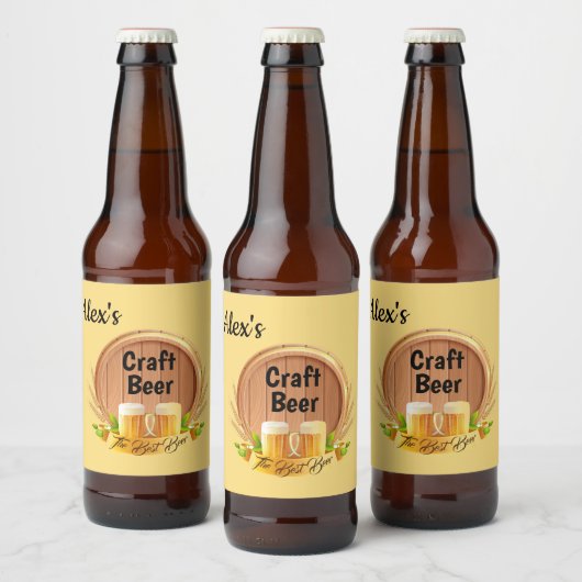 Aangepaste bierlabelset bier etiket (Flessen)