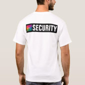 Aangepaste Big Text Beveiligingspersoneel Crew Med T-shirt (Achterkant)