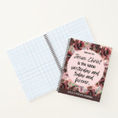 Aangepaste Bijbel Verse Floral Prayer Journal Notitieboek (Binnen)