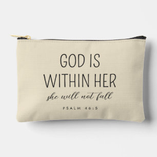 Aangepaste Bijbel Verse Psalm 46:5 God is binnen h Etui
