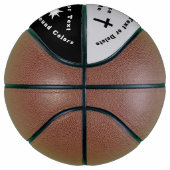 Aangepaste bijbelBasketball Ball Jouw tekst Basketbal (Rechts)