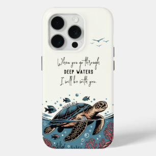 Aangepaste Bijbeltekst Jesaja 43:2 Christelijk Cad iPhone 15 Pro Case
