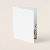 Aangepaste Bijbelvers Bloemen Wenskaarten Folie Kaarten (Voorkant)