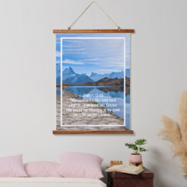 Aangepaste bijbelverzen citaten en gepersonaliseer hangend wandkleed