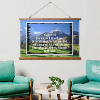 Aangepaste bijbelverzen citaten en gepersonaliseer hangend wandkleed