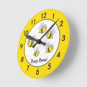 Aangepaste  bijen ronde klok (Hoek)