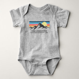 Aangepaste bijpassende familie vakantie camping gr romper