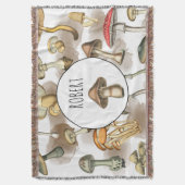 Aangepaste  bijtende paddenstoelen deken (Voorkant Verticaal)