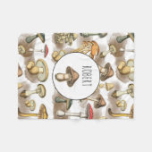 Aangepaste  bijtende paddenstoelen fleece deken (Voorkant (Horizontaal))