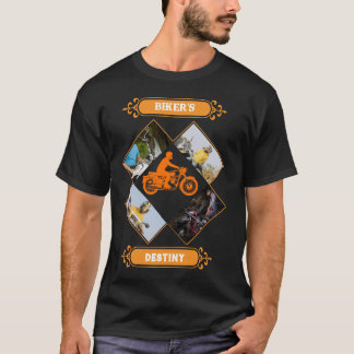 Aangepaste Biker Fotocollage T-shirt