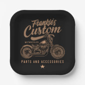 Aangepaste biker-motorfiets papieren bordje (Voorkant)
