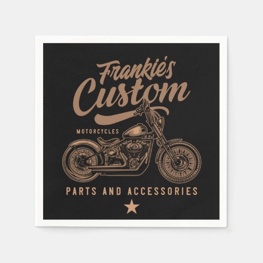 Aangepaste biker-motorfiets servet (Voorkant)