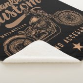 Aangepaste biker-motorfiets sherpa deken (3/4)