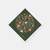 Aangepaste Billiard Balls Background Napkins Servet (Hoek)