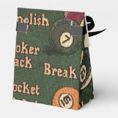 Aangepaste Billiardbeugels Achtergrond voor beugel Bedankdoosjes (Achterkant)